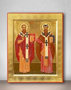 Икона «Афанасий и Кирилл, святители» Дзержинский