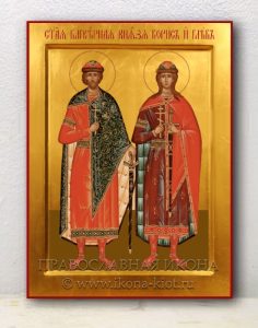 Икона «Борис и Глеб, благоверные князья» Дзержинский