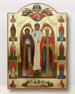 Икона «Даниил и Александра (с предстоящими)» Дзержинский