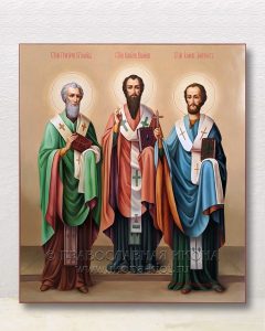 Икона «Василий Великий, Григорий Богослов и Иоанн Златоуст» Дзержинский